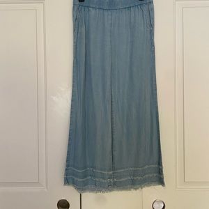 mododoc size XS wide leg cropped light weight pants